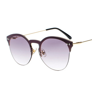 Maidis Sunglasses Blue Gradient Lens Metal Frame Women UV400 Protection Fashionable Style - Product Image 3