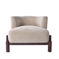 Fauteuil de loisirs individuel capitonné CARLFORD – Chaise d'appoint confortable pour la lecture dans la chambre, le salon, la salle à manger, idéale pour les appartements