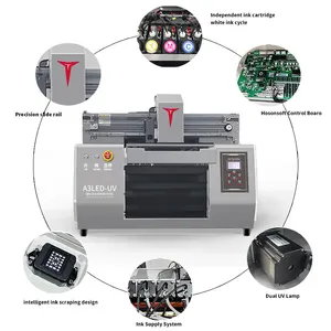 30*50 mesin cetak A3 ukuran Printer untuk Logo stiker disesuaikan Printer Epson kepala Printer mesin cetak DTF