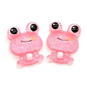 Charm grenouille en résine multicolore DIY Handmade Material Phone Case Accessories - Product Image 5