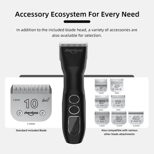 Set de Cortadora de Pelo para Mascotas Shernbao PGC-880, Cuchilla Serie D, Recortadora Profesional para Animales, Batería de Plástico de Alta Capacidad de 2600 mAh - Product Image 4
