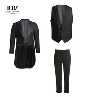 Costume homme costume marié robe de mariée hôte maître des cérémonies costume de mariage scène Performance Costume magique smoking