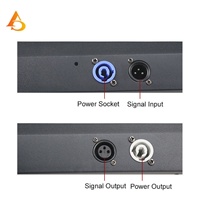 Projecteur mural LED professionnel 24x12W DMX RGBW en alliage d'aluminium, lumière linéaire LED pour lavage mural