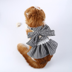 2022 New Pet Products <strong>Cat</strong> and Dog Leash Free Adjustable Bow Princess Skirt <strong>Cat</strong> Breast Back - Product Image 6