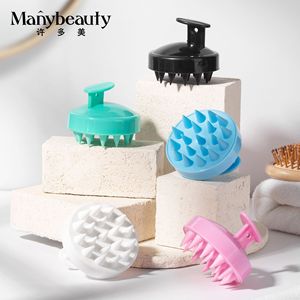 <span class=keywords><strong>Brosse</strong></span> en Silicone pour Shampooing et Massage Capillaire, Soin du Cuir Chevelu, Nettoyage de la Tête, Peigne de Douche, <span class=keywords><strong>Brosse</strong></span> Corporelle Ronde Portable - Product Image 1