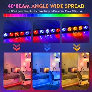 U'King – éclairage de scène à 24 LED, boîtier en aluminium DMX, lumières stroboscopiques LED, rondelle murale - Product Image 3