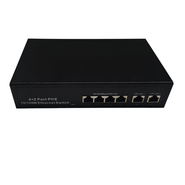Unmanaged 6 10/100bps Network Port POE Switch Automatically Supplied to Adaptive Devices Computer Hardware Software