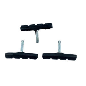 Plaquettes de frein V pour vélo de montagne, plaquettes de frein mécaniques antidérapantes en métal composite pour remplacement de pièces de vélo - Product Image 5