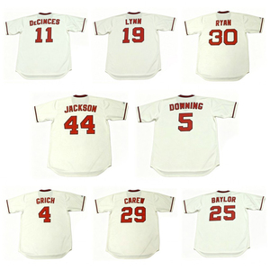 Camiseta de Béisbol Clásica Retro de los 90, Tallas S-5XL, FRED LYNN, NOLAN RYAN, ROD CAREW, REGGIE JACKSON, DOUG DECINCES, <span class=keywords><strong>DON</strong></span> BAYLOR, BRIAN DOWNING - Product Image 1