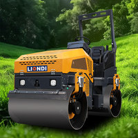 Compacteur routier vibrant hydraulique de 1 tonne, mini-compacteur d'asphalte pour travaux de construction routière