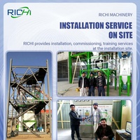 Ligne d'alimentation granulée flottante RICHI pour poissons Tilapia