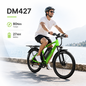 Vélo de montagne électrique DM427, 27,5 pouces, batterie 27 Ah, couple de 80 Nm, moteur central 750 W, vélo pour adultes - Product Image 1
