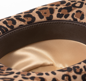 CL3163 Neuer Modischer 100% Wollfilz-Hut mit Zebra-Muster-Druck, Unisex Cowboy-Hüte im Cattleman-Stil, Sombrero - Product Image 6