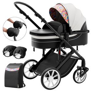 Fangzhuo Trade Pushchair Compact Lightweight Travel Baby Two Way <b>Trolley</b> Pram 2 in 1 Stroller <b>Foldable</b> - Product Image 2