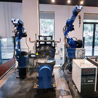 Robot de Soldadura Industrial de 6 Ejes, Estación de Soldadura Robótica Automática para Fabricación de Metales y Estructuras de Acero