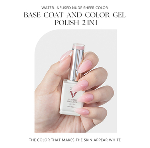 Vinimay Nails Supplies <span class=keywords><strong>Natural</strong></span> Pink Nude Gel Polish Set 12 colores 2 en 1 Base de goma Gel Nail Polish Pink Light Gel <span class=keywords><strong>Color</strong></span> Set - Product Image 6