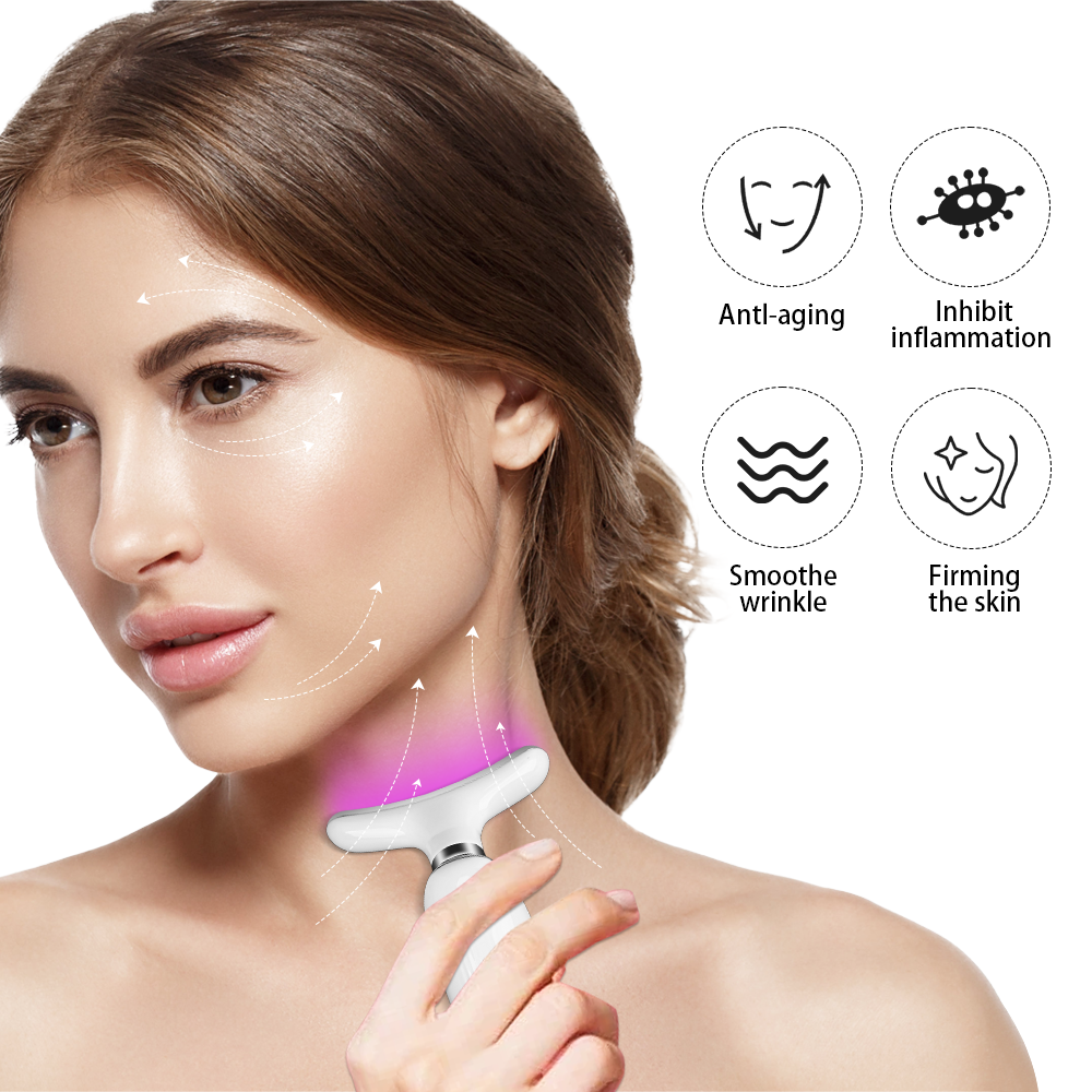 ORANGLES KKS Handheld 7-Color LED Light Therapy Device | Face & Neck Lifting Massager for Skin Tightening | EU/UK Plugs – orangles Kuwait - detailed closeup view - illustrating benefits - Image 3 of 6 | created for all | Shop KKS Handheld 7-Color LED Light Therapy Device | Face & Neck Lifting Massager for Skin Tightening | EU/UK Plugs – orangles Kuwait North Carolina | Free Shipping ORANGLES