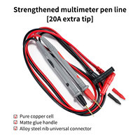 Câble de sonde de test multimètre, stylo de test, fil de test en silicone, sonde de mesure en métal ultra-affûtée, prend en charge 1000V 10A 20A