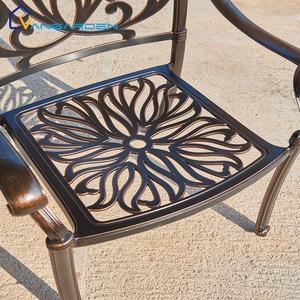 चीन व्यास 80CM प्राचीन उद्यान कास्ट एल्यूमीनियम आँगन डाइनिंग सेट फर्नीचर आउटडोर - Product Image 6