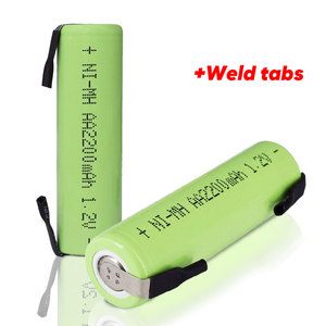 फिलिप्स इलेक्ट्रिक टूथब्रश शेवर के लिए वेल्डिंग टैब के साथ <span class=keywords><strong>1</strong></span>.<span class=keywords><strong>2V</strong></span> <span class=keywords><strong>AA</strong></span> रिचार्जेबल बैटरी <span class=keywords><strong>AA</strong></span> 2200mAh NiMH बैटरी - Product Image 3