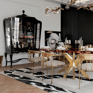Fabricante de muebles Foshan de China, vitrina de palacio minimalista moderna de marca italiana, precio asequible - Product Image 3
