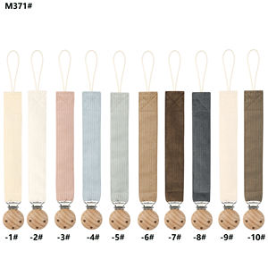 Laisse en velours côtelé sans BPA pour bébé fille, <span class=keywords><strong>attache</strong></span>-sucette anti-chute en <span class=keywords><strong>tissu</strong></span> pour garçon - Product Image 6