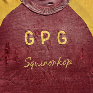 T-shirt da <span class=keywords><strong>uomo</strong></span> in cotone a manica corta con maniche raglan personalizzate, effetto lavato e distressed, ricamo a catena, vestibilità <span class=keywords><strong>slim</strong></span> e colletto a costine spesse - Product Image 3
