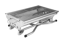 Barbecue portable pliable sans fumée, résistant à la rouille, en acier inoxydable épaissi, pour camping, kebabs et usage domestique