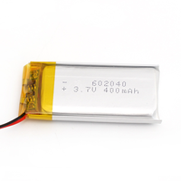 602040 3.7V 450mAh Baterai Lithium Polimer Isi Ulang Tipe Pouch untuk Sikat Gigi Elektrik, Perangkat Kecantikan, Headset Bluetooth