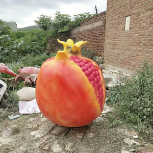 Usine personnalisé fruits grenade Sculpture grande statue <span class=keywords><strong>en</strong></span> fibre de verre à bas prix pour décoration de <span class=keywords><strong>jardin</strong></span> fruits déco - Product Image 6