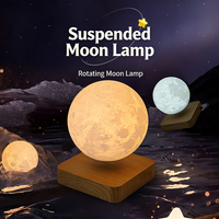 Décoration Moderne pour la Maison, Lampe Flottante 3D Lune Étoilée 14CM, 16 Couleurs, Taille Personnalisée, pour Enfants et Bébés, Idéale pour Cadeaux de Bienvenue