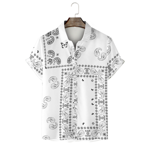 Hot 3D In Kết Cấu Bộ Lạc Đồ Họa Người Đàn Ông Của Áo Sơ Mi Thời Trang Mùa Hè Xu Hướng Hawaii Áo Sơ Mi Ngắn Tay Áo Thời Trang Dạo Phố - Product Image 2