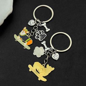 New Cartoon Puppy Metal Keychain Cute Pet Dog Pendant Creative <b>Bag</b> Decoration Pendant Corgi Metal Dog Keychain - Product Image 4