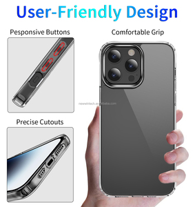 Haute qualité Transparent TPU clair dur acrylique protecteur d'écran étui de téléphone pour <span class=keywords><strong>iPhone</strong></span> 16 Pro MAX 15 Plus étuis de téléphone portable - Product Image 3