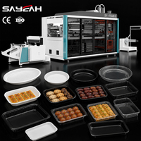 Machine de thermoformage entièrement automatique pour la fabrication de barquettes en plastique PET PP pour desserts et snacks