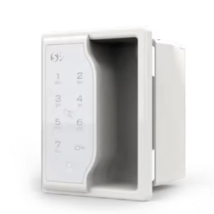 Serrure électronique numérique combinée pour tiroir et armoire, en plastique blanc, installation simple et facile, pour casier de bureau du personnel, en ABS et métal - Product Image 1