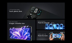 Smartphone Invens Ultra S26 4 Go + 128 Go, écran 6,79 pouces 120 Hz, appareil photo 32 MP, batterie 5000 mAh, Android 16, écran arrière intelligent 1,75 pouces - Product Image 6