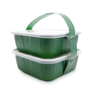 Source Factory Customization <strong>Square</strong> PP Microwave Safe Takeout <strong>Plastic</strong> Takeaway Food <strong>Containers</strong> with Divide for Fast Food - Product Image 1