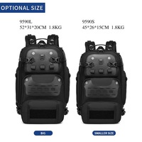 OZUKO 9590 Tas Ransel Laptop Bisnis Kapasitas Besar untuk Pria, Tas Ransel Anti Maling Multi-Fungsi dengan Port Pengisian Daya USB