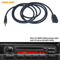 Adaptateur de câble d'entrée AUX Jack mâle 3.5mm uniquement pour BMW E46 avec unité centrale de Radio CD Business