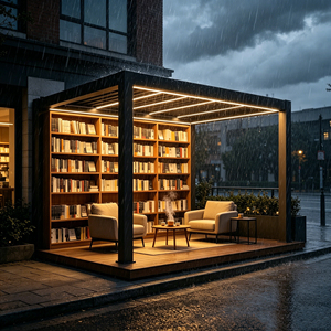 Gazebo de Aluminio con Techo Corredizo Motorizado de Gran Envergadura para Bares en Azoteas de Hoteles, Protección Climática Total y Drenaje Oculto para Exteriores - Product Image 3