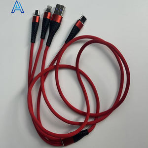 Usine de gros de haute qualité 3 en 1 micro type-c <span class=keywords><strong>8</strong></span> broches câble de transfert de données USB-A fil de charge pour câble de chargeur à bas prix - Product Image 3