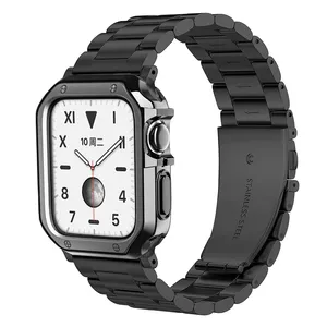 <span class=keywords><strong>Bracelet</strong></span> pour <span class=keywords><strong>Apple</strong></span> <span class=keywords><strong>Watch</strong></span> 40mm 44mm <span class=keywords><strong>Bracelet</strong></span> 38mm 42mm boîtier souple en acier inoxydable <span class=keywords><strong>Bracelet</strong></span> pour iWatch SE 8 7 6 5 4 3 - Product Image 2