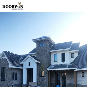 Doorwin住宅洛杉矶项目热卖飓风冲击铝倾斜和转动窗户