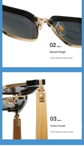 Gafas de Sol Polarizadas con Diseño Retro de Madera, Ligeras, Deportivas, con Protección UV400, para Hombre y Mujer, Ideales para Conducir y Actividades al Aire Libre - Product Image 6