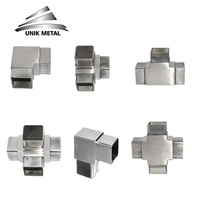 Coude de tuyauterie réglable moderne en acier inoxydable 316 304, connecteur 2/3 voies pour quincaillerie de balustrade d'escalier