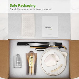 Venta caliente 11 piezas Matcha batidor conjunto profesión Matcha Starter herramientas caja de regalo conjunto bambú Chasen cuenco de cerámica con pico - Product Image 6