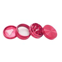 Broyeur à épices sèches en alliage d'aluminium, forme de fil, broyeur à tabac en métal, 40/50/55/63 mm, 4 couches, accessoires de fumage en gros