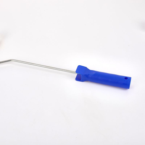 Brocha de Rodillo Esquinera Pequeña de 4 Pulgadas con Cabezal de Pulgar, Modelo con Barra Amarilla y Azul para Pintura y Materiales de Construcción - Product Image 5