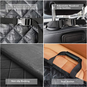100% wasserdichter, langlebiger, rutsch fester Autos itz schutz für Haustiere Geste ppter, langlebiger, gepolsterter Sitz bezug für Hunde für Autos - Product Image 6